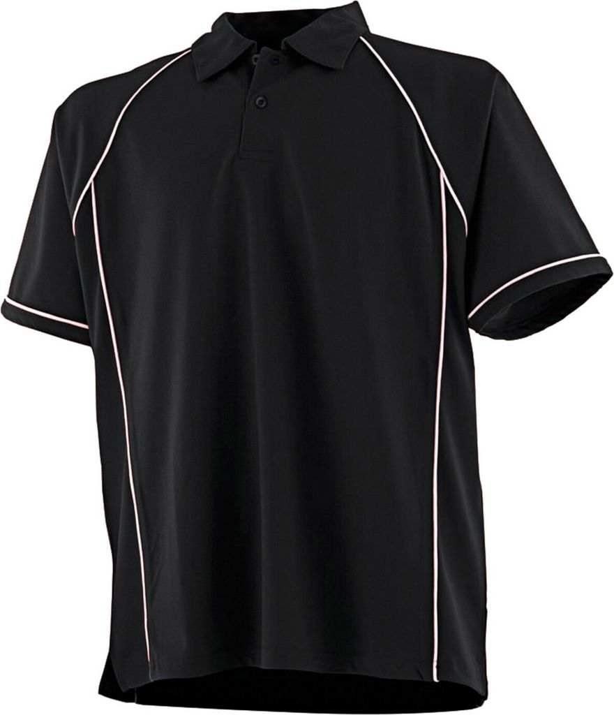 Finden & Hales - Poloshirt für Herren PC6347 (3XL) (Schwarz/Weiß)