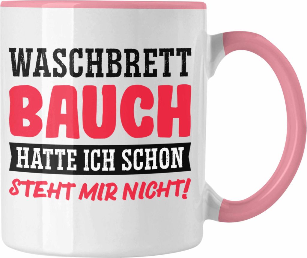 Trendation - Witzige Tasse für Herren Männer Sprüche Lustiges Motiv für Vater Papa Kollege zum Geburtstag (Rosa)