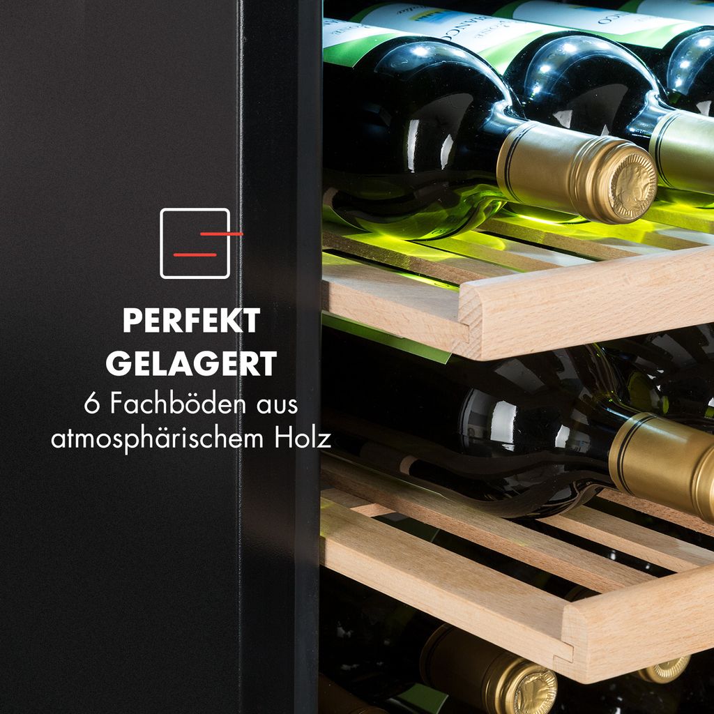 Klarstein Weinkühlschrank 2 Zonen, 132L Produktbild 4