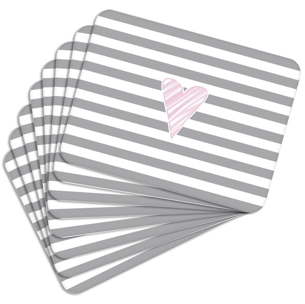 MG Design Set aus 8 Kork-Platzsets - Heart 3 - 30 x 40 cm - Produktbild 