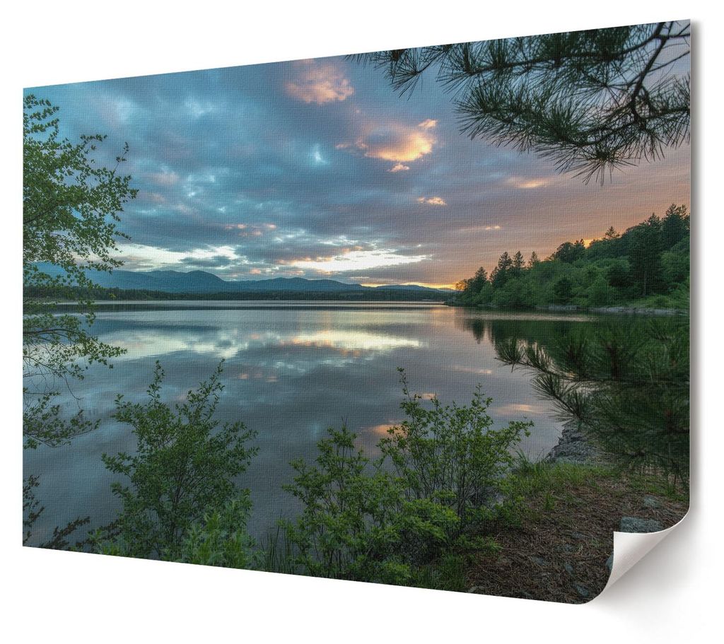Sonnenuntergang - Kunstdruck A4 - Fotografie- Wandbild für Wohnzimmer Schlafzimmer & Flur, Modernes Poster Wanddeko, Ungerahmt