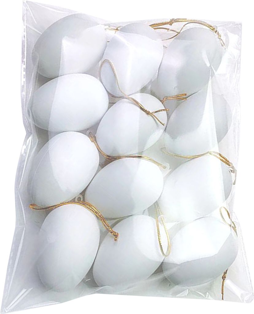 12/24 Stück Ostereier-Dekorationen, bunte Plastikeier, Baumschmuck zum Aufhängen, Kinder, DIY-Bastelspielzeug für Osterpartys, Heimdekoration