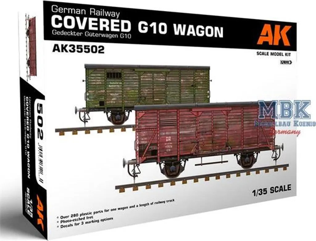 Wagon couvert G10 miniature AK-35502 pour remplacer vos vieux trains HO
