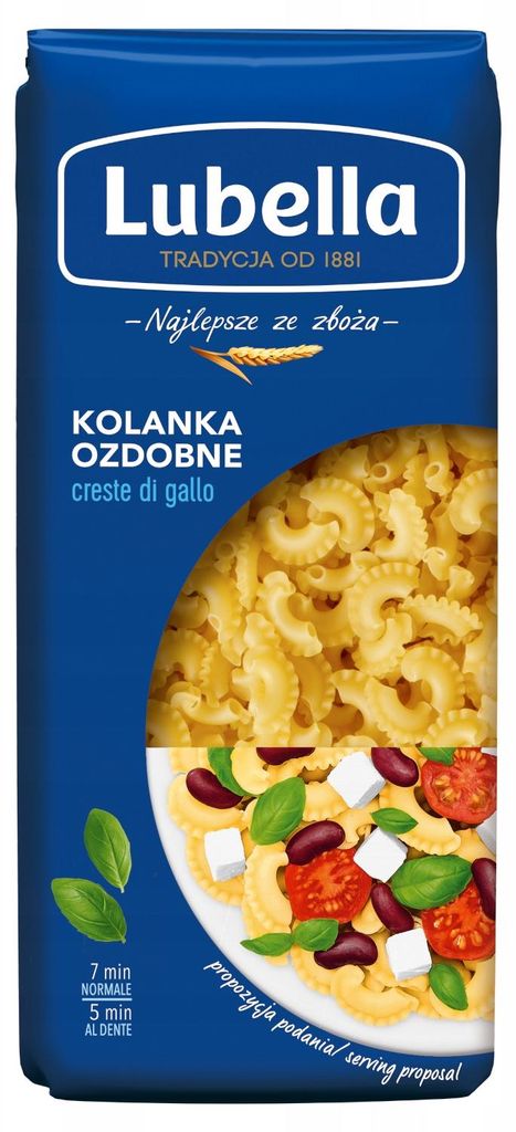 Makaron Kolanka, adorno comestible, Lubella, 400g Imagen del producto 