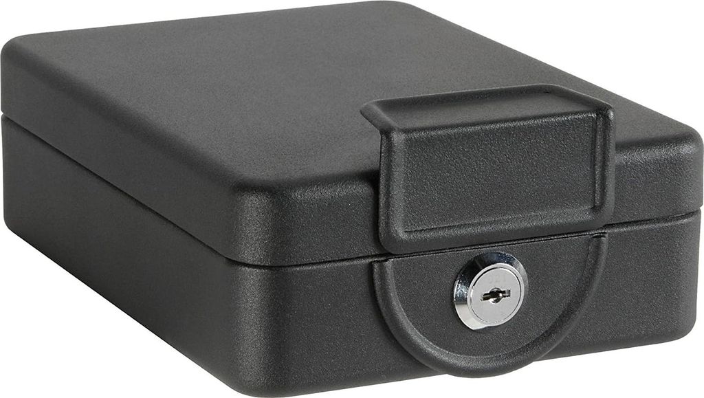 Verschraubbare Geldkiste mit Einschubrahmen - Praktisch für Unter Tisch - 1 Stück - Schwarz - 16 cm