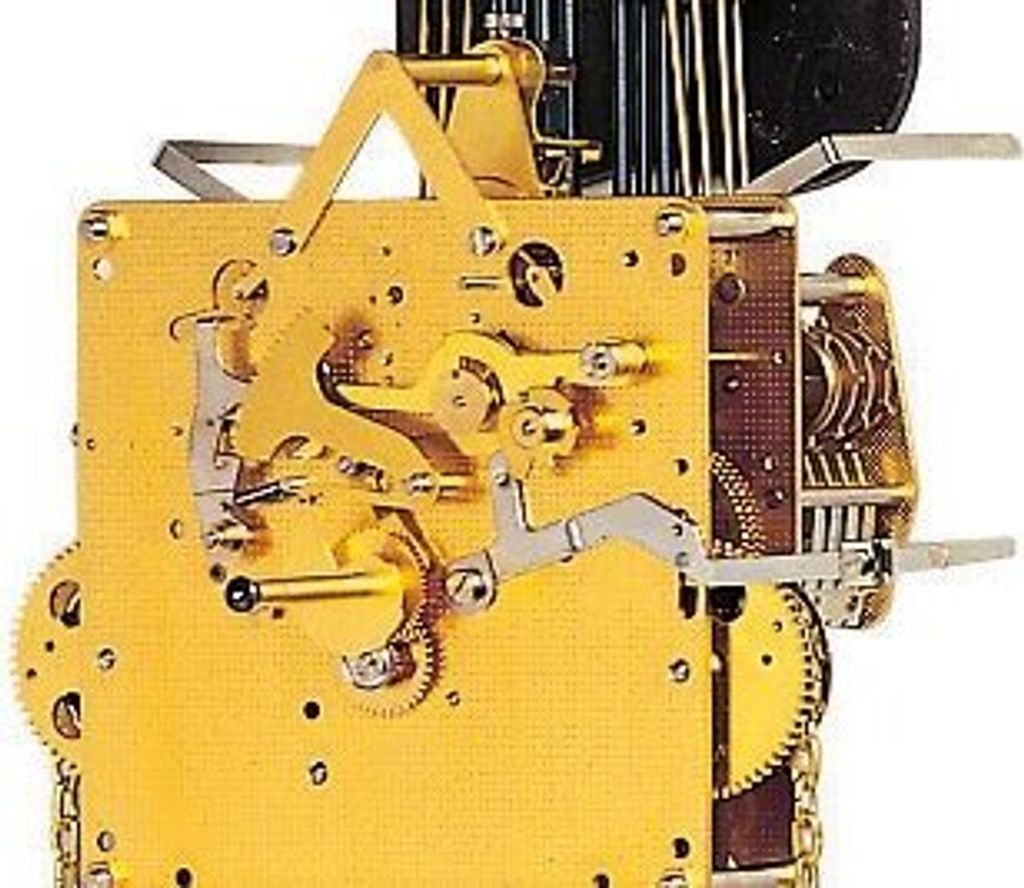 Hermle Standuhrwerk Hermle 451-053, 8-Tage, Pendel 114cm , Schlag auf Gong, Nachtruhe, Westminster