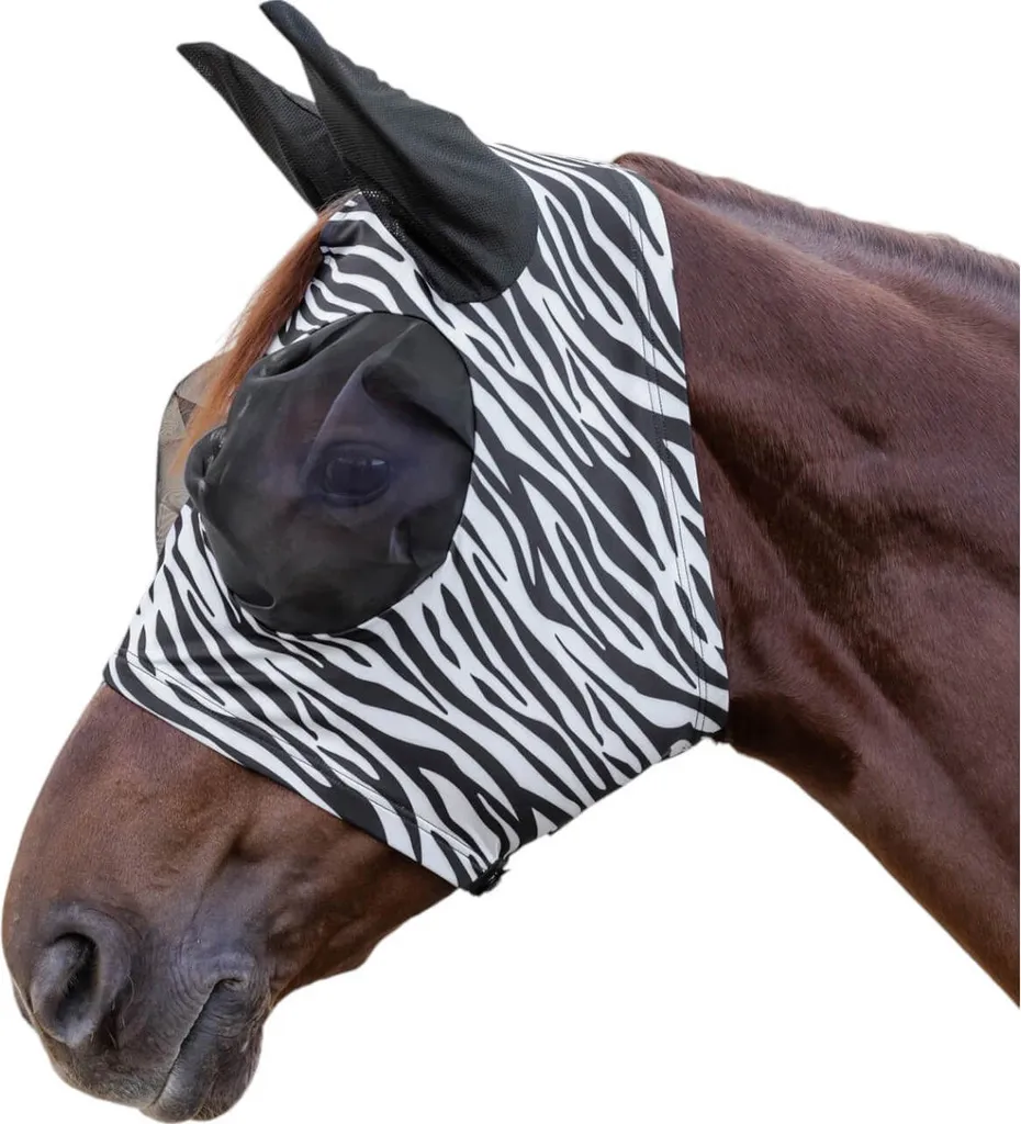 Maschera Antimosche Waldhausen Puck Zebra VB - Il meglio per il Cavallo