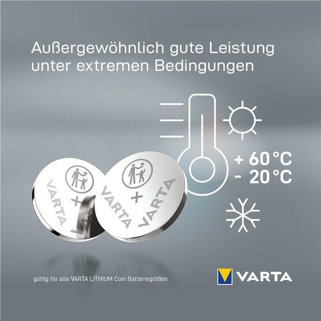 VARTA Knopfzellenbatterie Electronics CR1620 Lithium Produktbild 10