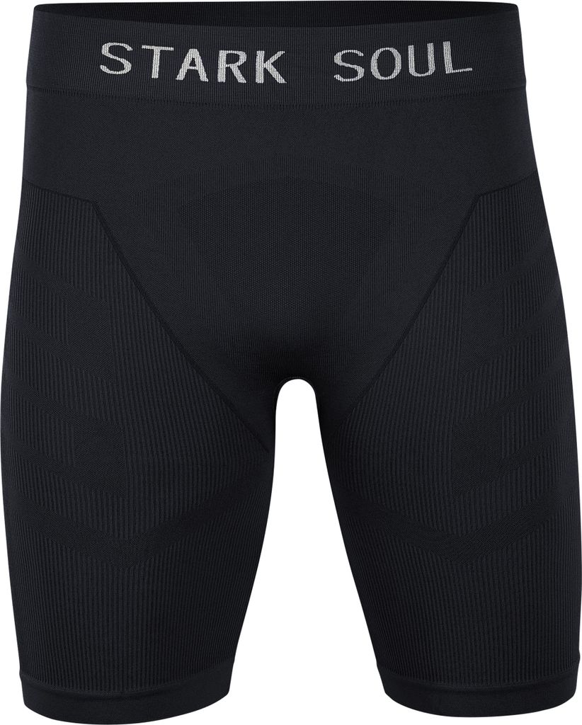 Kurze Unterziehtights Seamless - WARM UP -, Herren Sport Shorts – Schwarz – Gr.: S/M