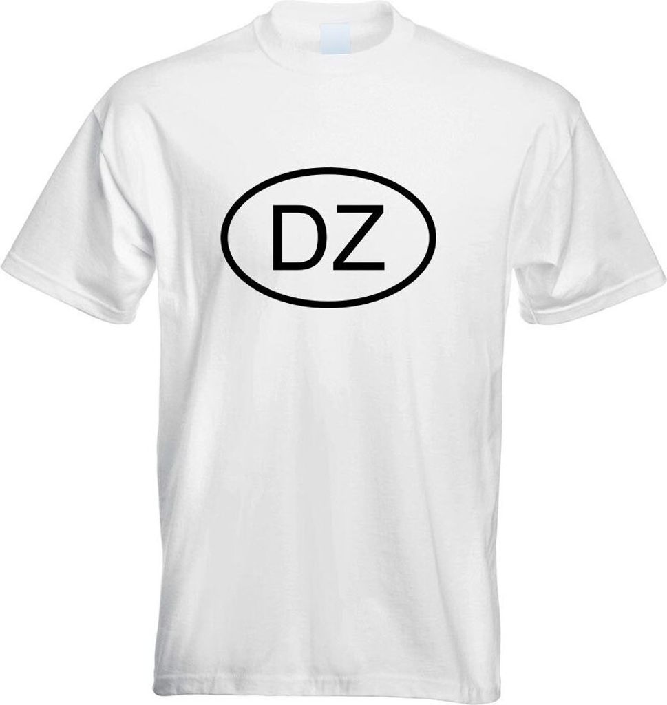 Kiwistar - T-Shirt - Weiss - Algerien DZ Motiv Bedruckt Funshirt Design Print - mit Motiv Bedruckt - Funshirt Design - Sport - Freizeit - Herren - L