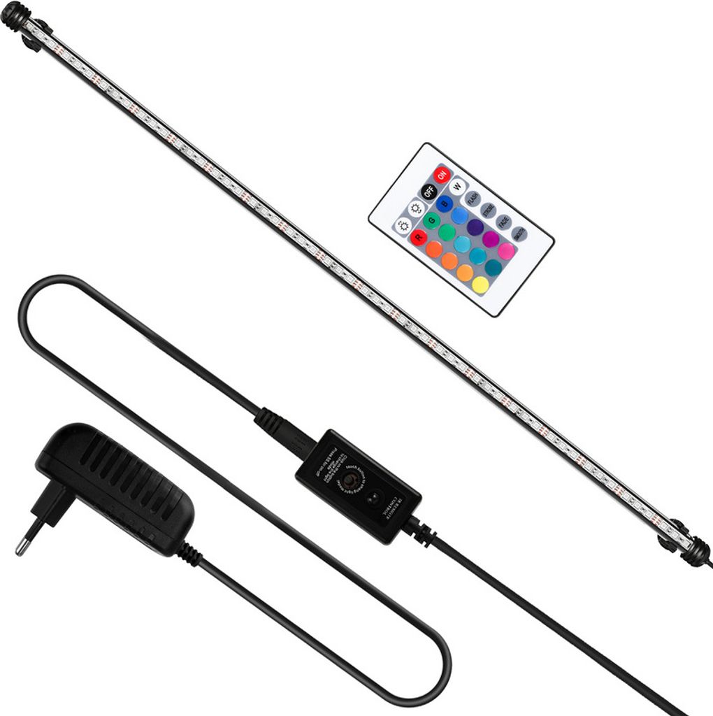 Jiubiaz 92cm LED Aquarium Schildkröten Mondlicht Beleuchtung Mollusken Süßwasserfische RGB