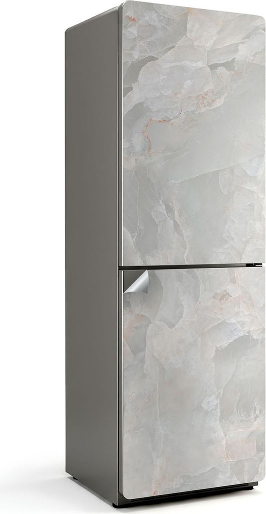 Geädertes Marmormuster – Kühlschrank Aufkleber – Klebefolie Kühlschrank – Kühlschrank Dekor – Kühlschrankfolie selbstklebend – Küch...