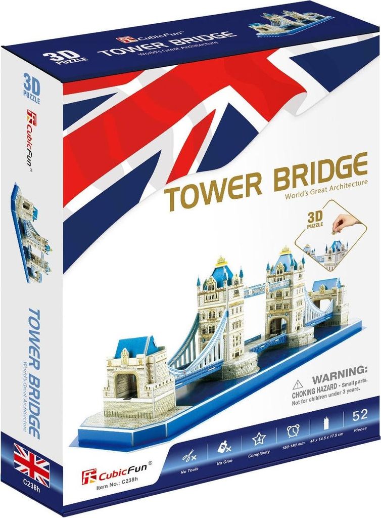 3D Puzzle Tower Bridge Modell für kreativen Bauspaß