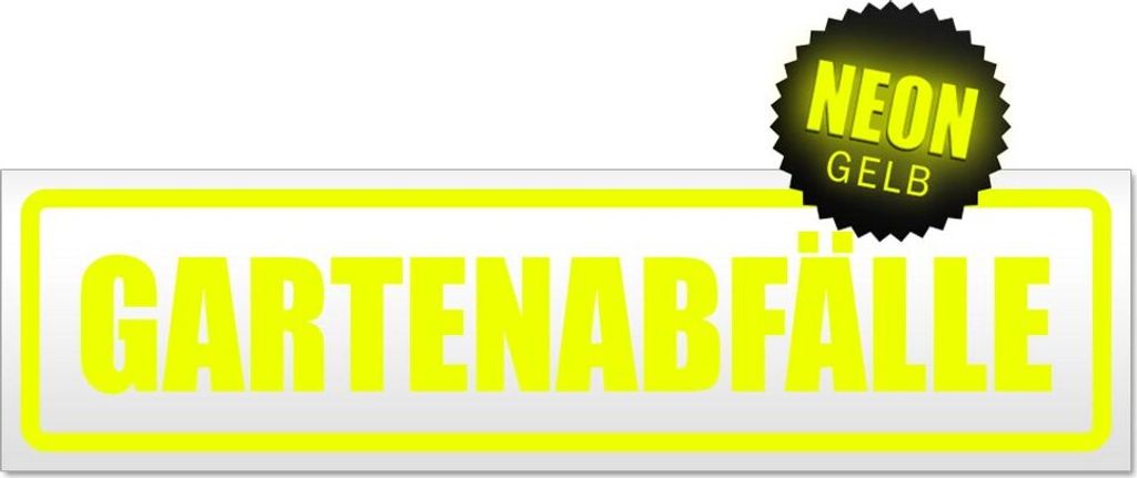 Gartenabfälle Magnetschild Schild magnetisch