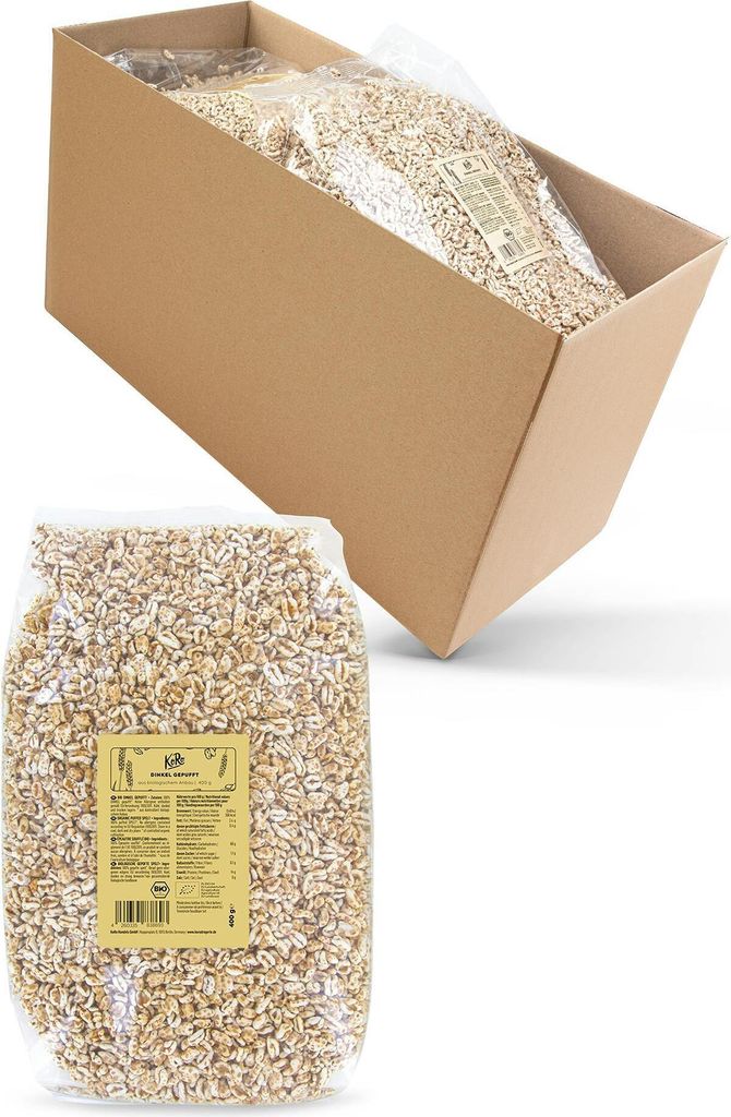 KoRo I Gepuffter Dinkel 6 x 400 g