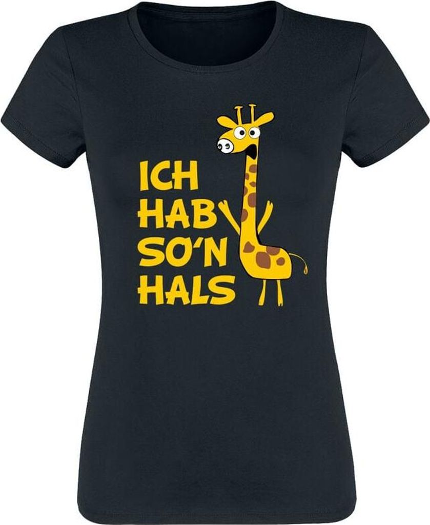 Tierisch T-Shirt Damen Ich hab so`n Hals schwarz S