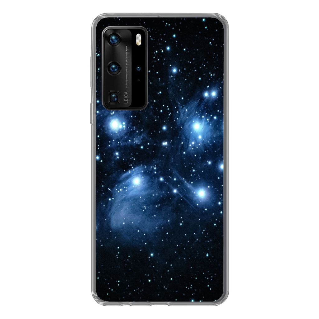MuchoWow Handyhülle Schutzhülle Hülle für Huawei P40 Pro Universum - Planeten - Sterne - Jungen - Mädchen - Kinder Silikon Softcase Handy H...