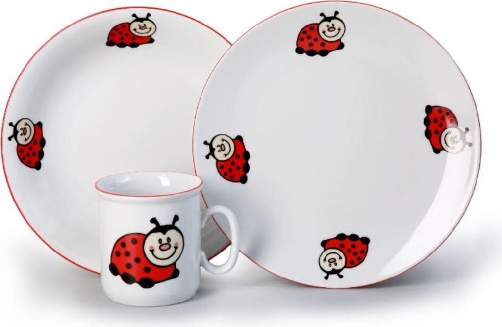 Thun 1794 Biedronki, zestaw dla dzieci, czeska porcelana, Zdjęcie produktu 