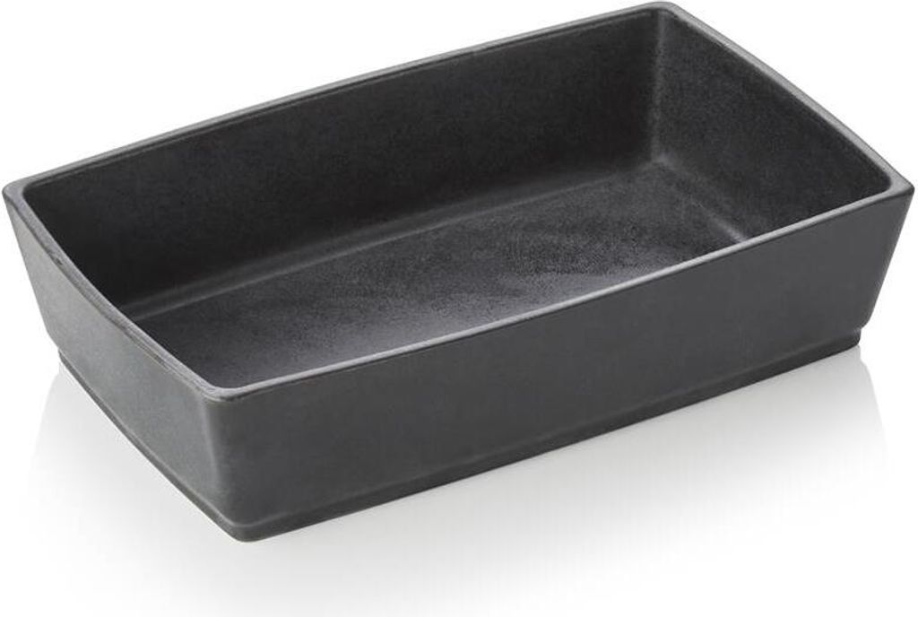 Buffetschale, 27 x 17 x 7 cm, schwarz, Porzellan