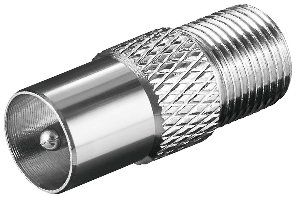 goobay F Adapter F Buchse Koax Stecker zink (Bulk) Immagine del prodotto 