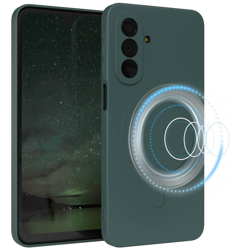 EAZY CASE - Silikonhülle MagSafe für Samsung Galaxy A17, Hülle Silikon, weich stoßfeste Magnet Handyhülle, Schutzhülle mit Kameraschutz, TPU ...