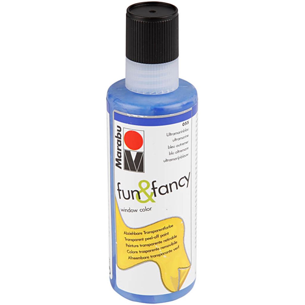 Marabu Window Color "fun & fancy", 80 ml, ultramarinblau Produktbild 