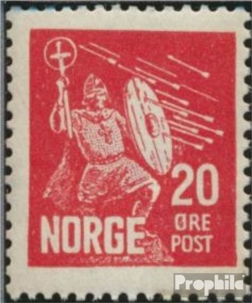 Briefmarken Norwegen 1930 Mi 157 postfrisch Olaf II.