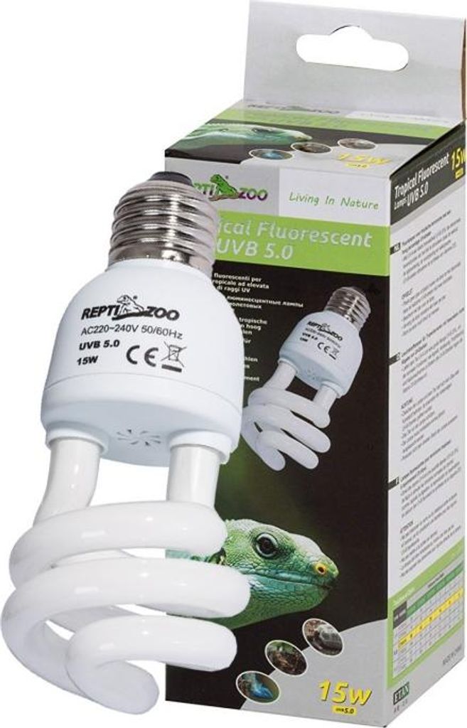 Repti-Zoo Tropical Lampe 5.0 UVB 15W - E27 Glühbirne Repti-Zoo