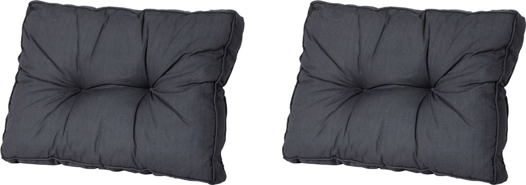 Madison - Florance Rückenkissen Basic schwarz - Ca. 43x73 cm - 2er-Set