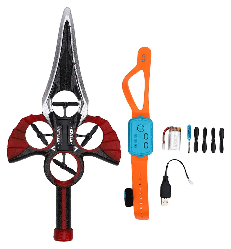 Avion télécommandé Flying Sword RC avec LED et capteur de gestes