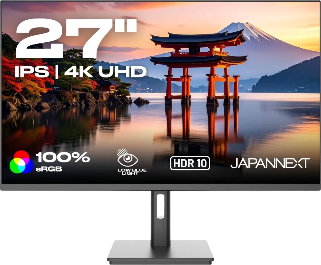 JAPANNEXT Monitor 27" IPS 4K UHD (3840x2160) JN-IPS2709UHDR