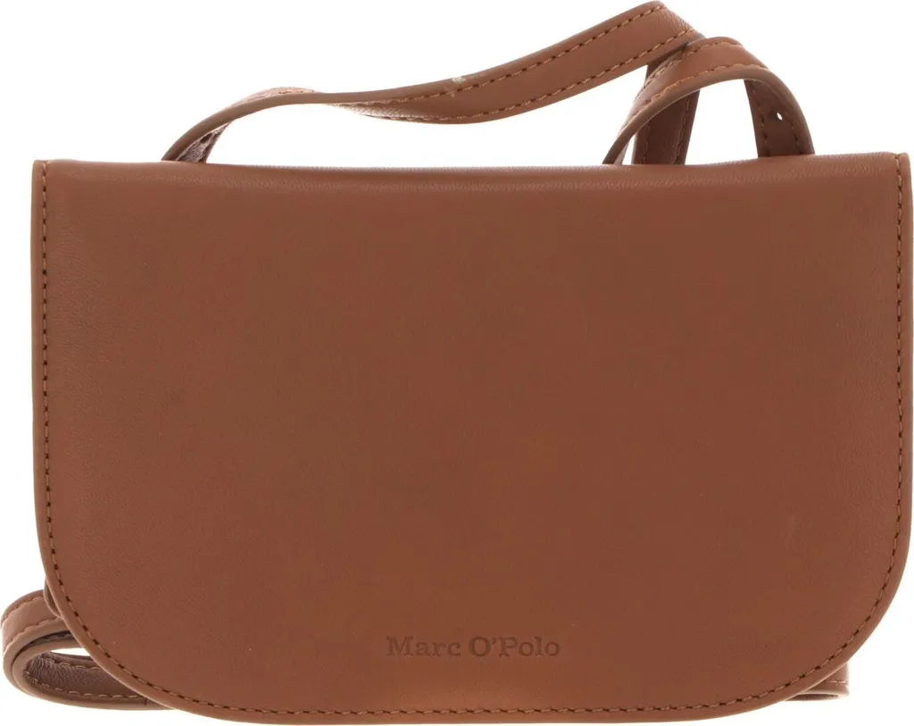 Marc O'Polo Pelle pochette borsa a tracolla Franzi Pouch True Camel marrone