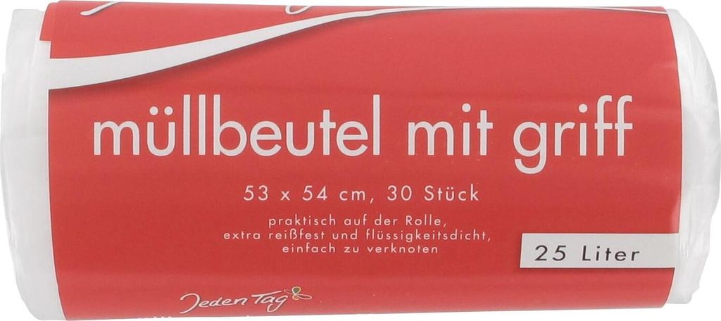 Jeden Tag Müllbeutel mit Griff 25L Produktbild 