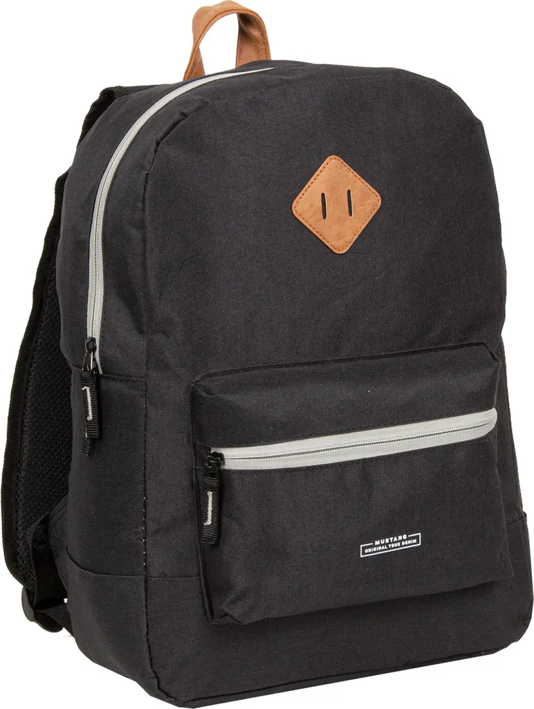 MUSTANG Napels Zaino Scuola e Tempo Libero | Rucksack Black Originale