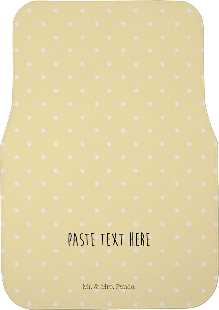 Mr. & Mrs. Panda Auto Fußmatte Igel Seilhüpfen - Gelb Pastell - Geschenk, Automatte, Fürs, Kindergarten, Maus, Lustige Sprüche, Seilspringen, A...