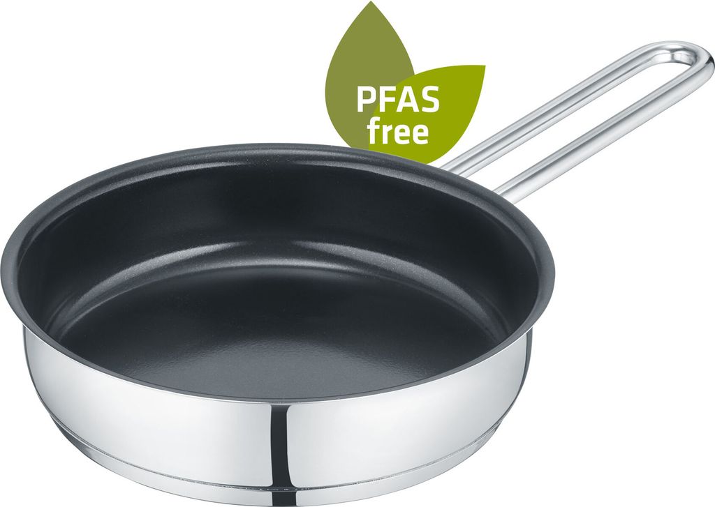 Mini Bratpfanne 14cm, Edelstahl, PFAS-frei - b.mini Produktbild 