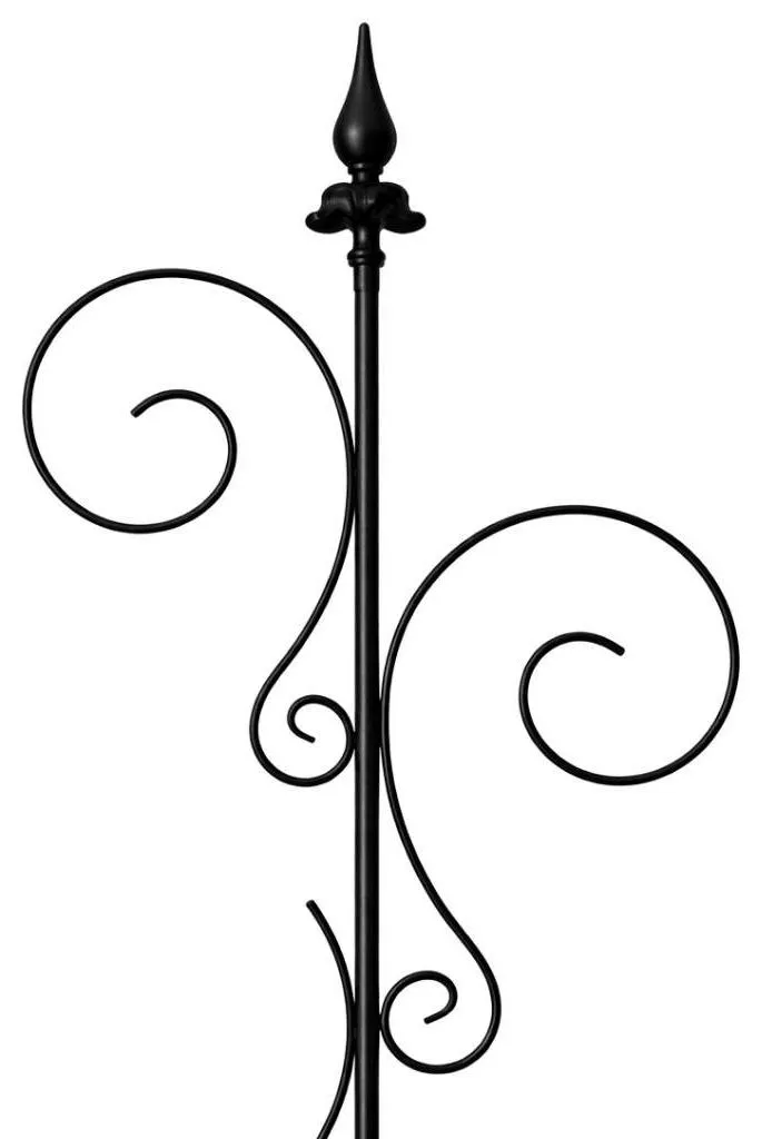 Support Plante Grimpante Métal 145 cm : Solution Stable avec Fixations - 4