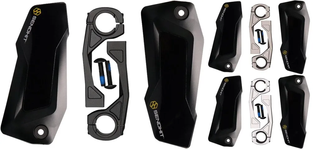 Garde-Main VTT Sendhit Nock V3 Argent - Absorption de Chocs et Look Pro