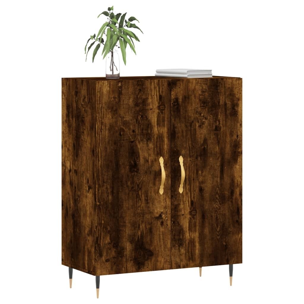 "2026 Aktion"Sideboard - praktischem Design - Wohnzimmerschrank - Kommde für Flur - Räuchereiche 69,5x34x90 cm Holzwerkstoff DEMöbel 7013939