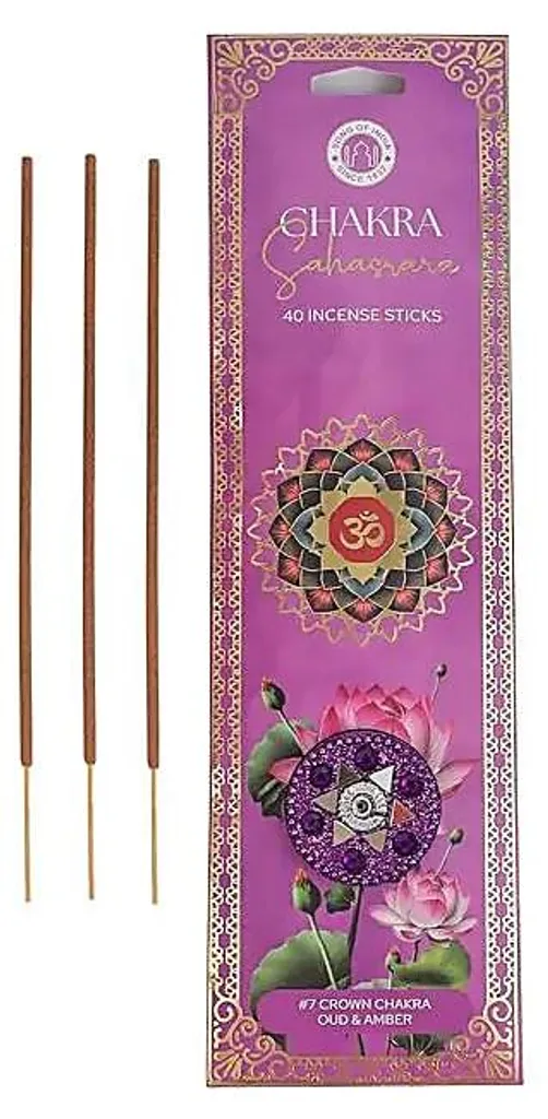 Encens de Qualité Supérieure Oud et Ambre - 6 Packs de 40 Bâtonnets
