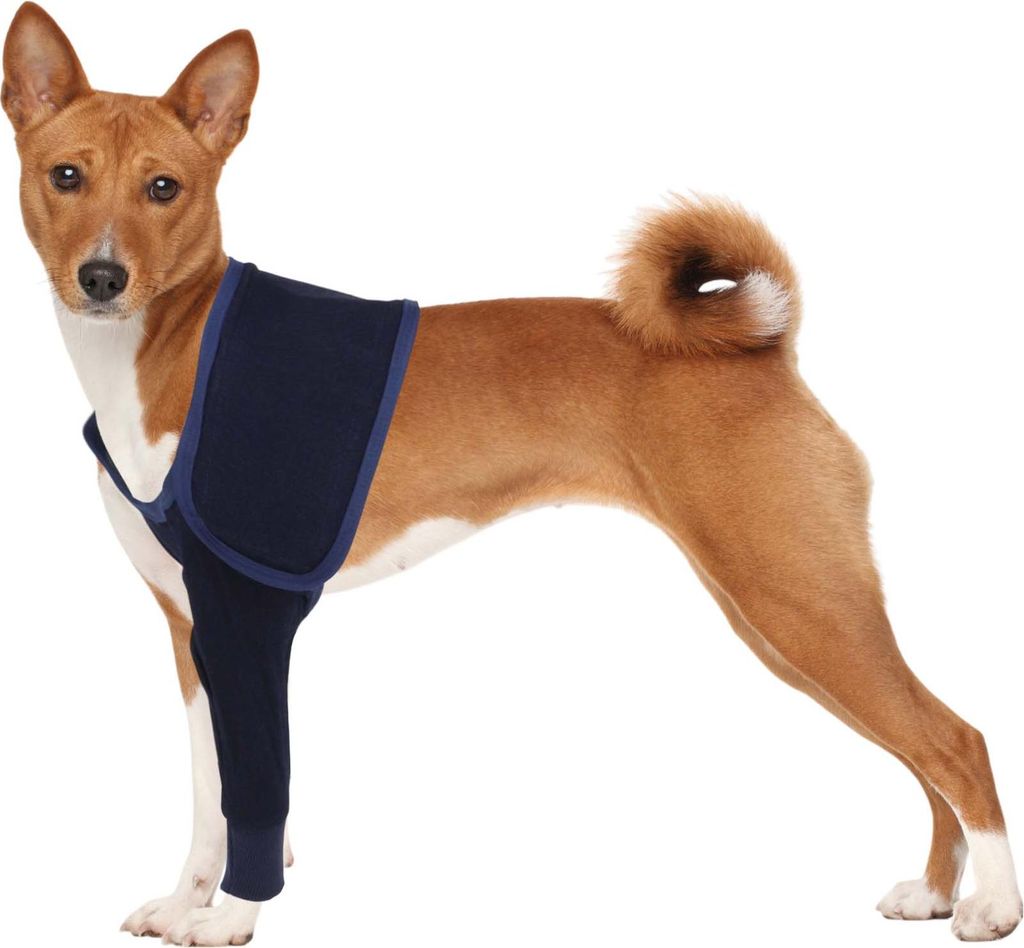 Linker Vorderbein-Schutz für Hund, Einzelner Vorderbein-Recovery-Schutz für Hund, Vorderbein-Polster, Ellenbogen-Bandage-Schutz für Hot Spots Wu...