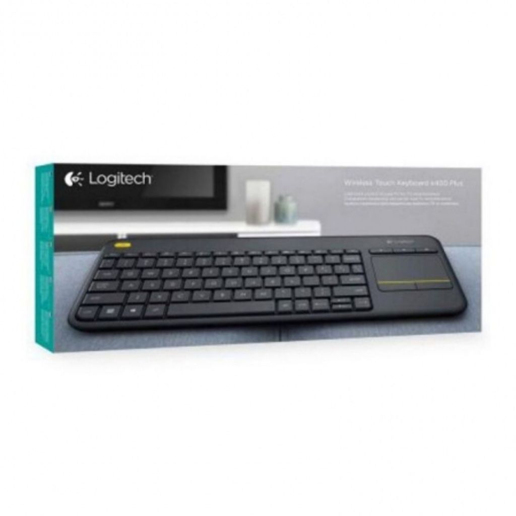 Logitech Wireless Touch Keyboard K400 Plus - Tastatur - kabellos - 2.4 GHz - Spanisch - Schwarz