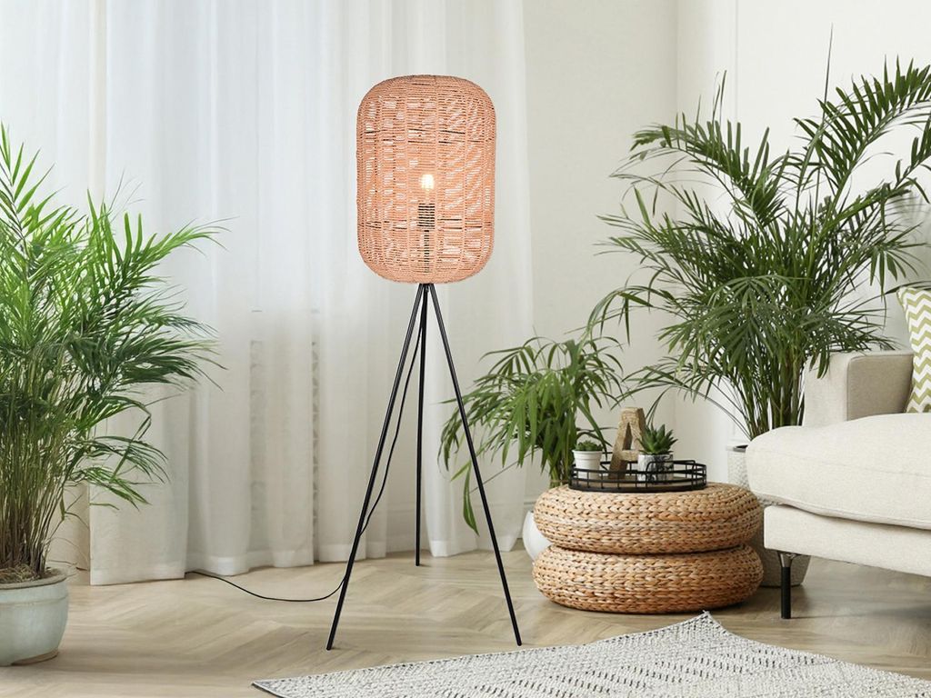 Schöne Korbgeflecht Stehlampen - stehende Korblampe für Wohnzimmer, Flur Lesecke