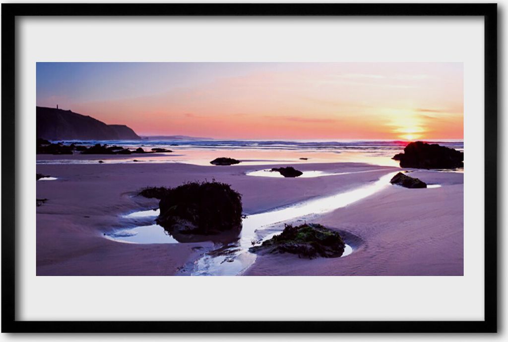 Bild 60x40 MDF-Rahmen Wandkunst Strandlandschaften Produktbild 