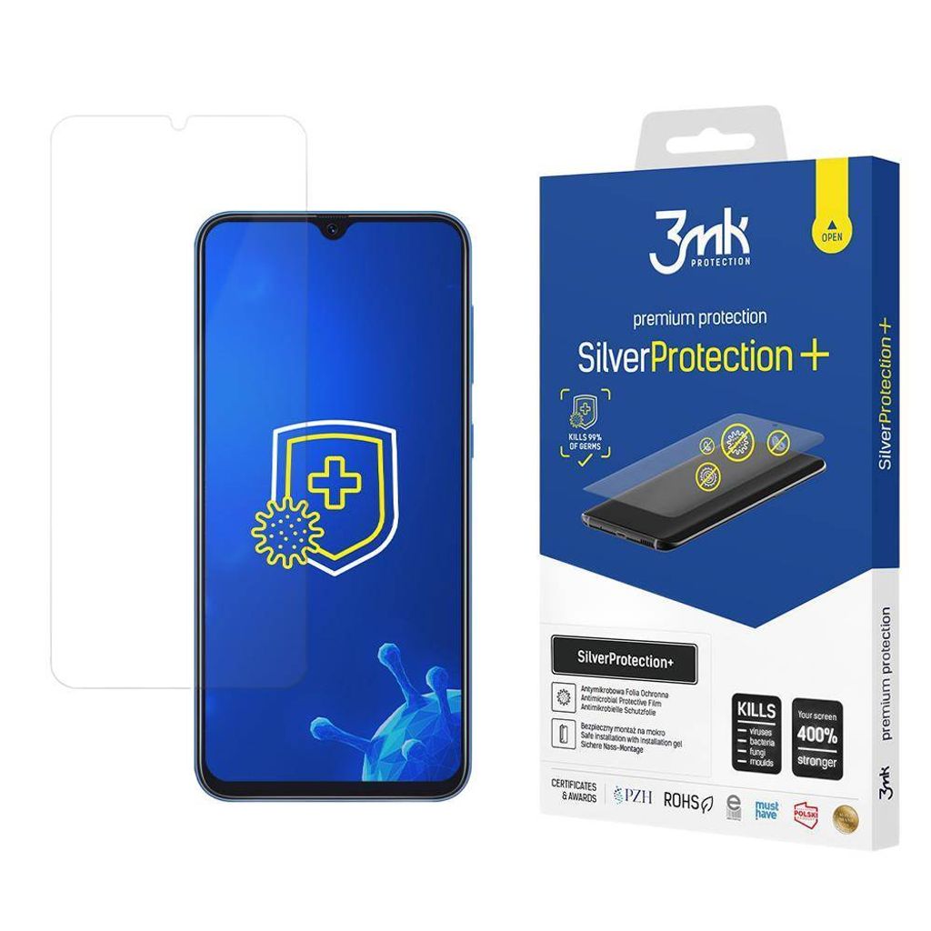 3mk Display Antimikrobielle Schutzfolie SilverProtection+ fr Samsung Galaxy A50 0,21mm Self-Heal