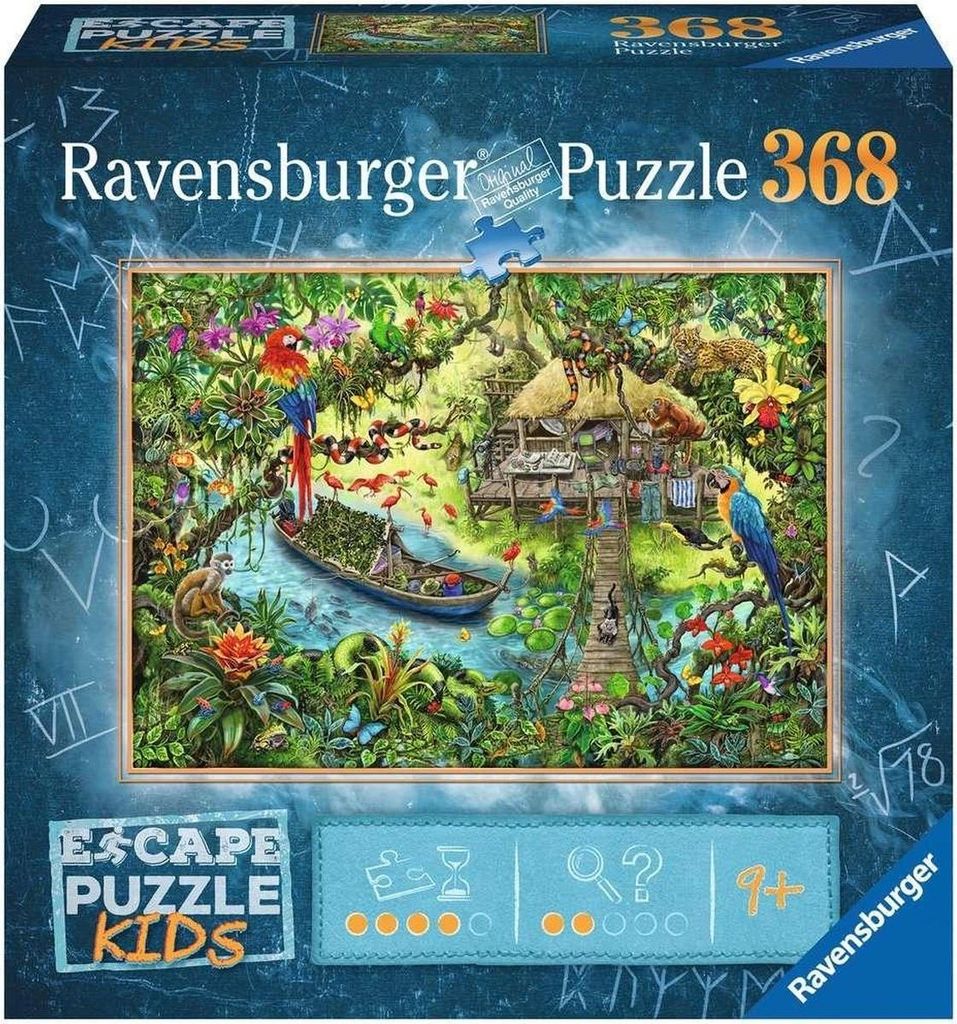 Ravensburger Puzzle Escape Kids - Dschungel Abenteuer 368 Teile