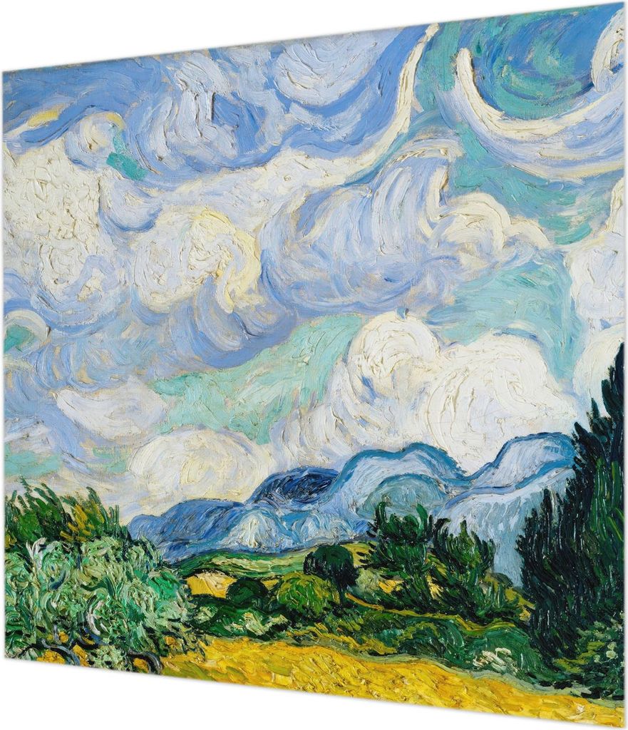 Wandtapete - Dekorative Tapete für Wohnzimmer - Tapetenfolie für Wanddekoration - 250x250 cm - Ausdrucksstarke Wolken