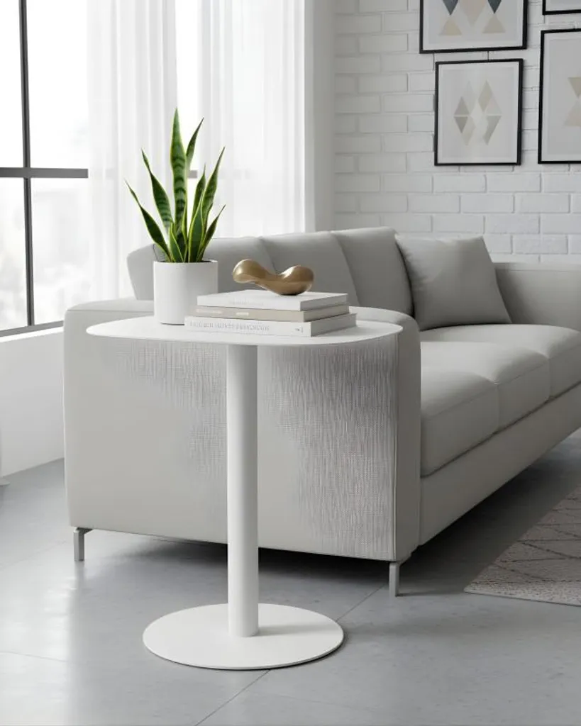 Table d'appoint de chambre SKANDY table de chevet métal compacte