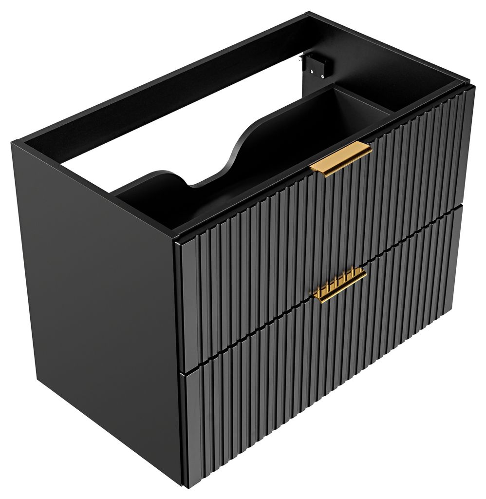 Waschtischunterschrank 80cm Adriel mit 2 Schubladen, Produktbild 3