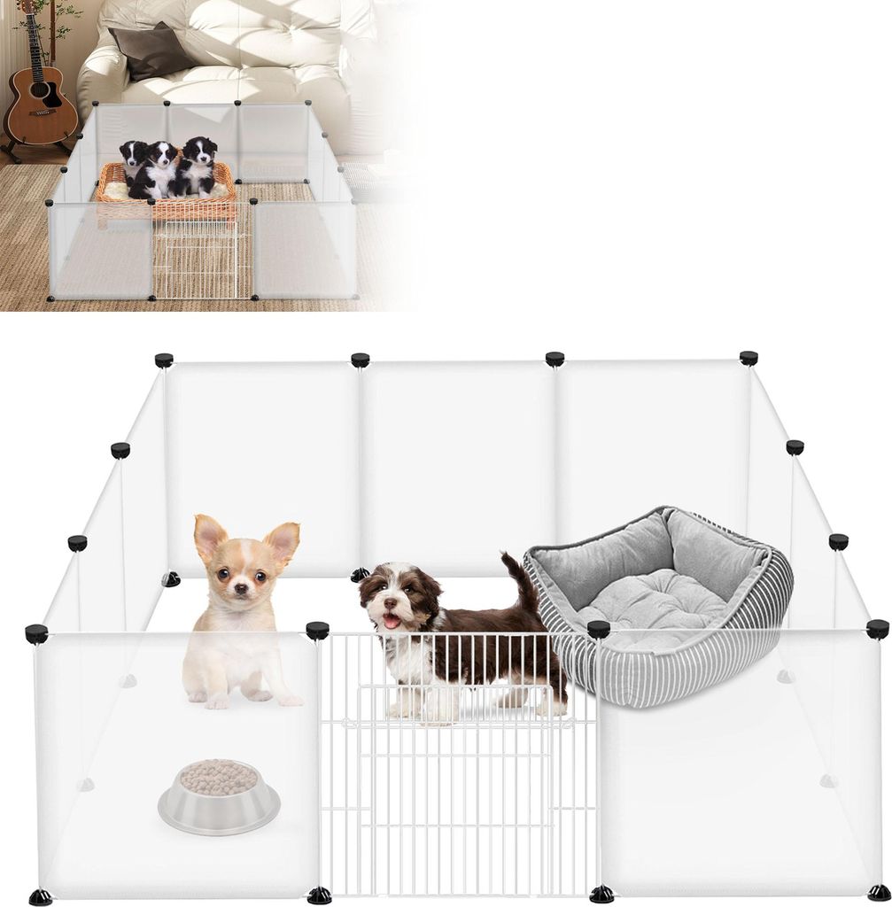 XINZI Cage pour petits animaux Enclos avec portes , parc Image du produit 